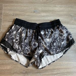 Lululemon athletic shorts. Black and white. Size 8